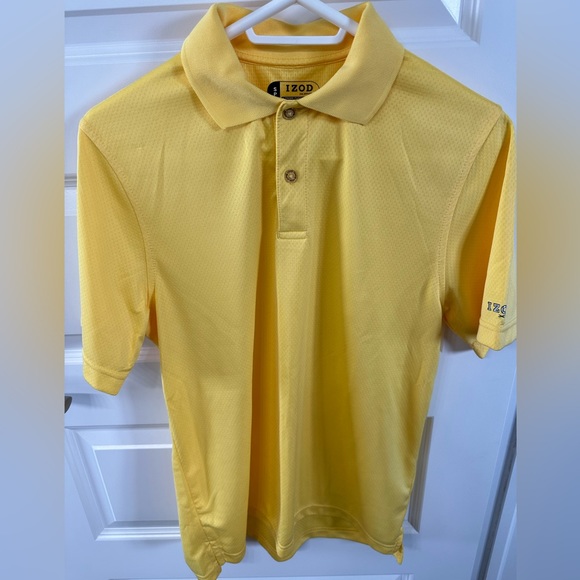 Men’s S Izod Sunshine Yellow Cool FX Golf Shirt - Picture 3 of 7